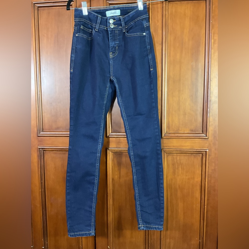 Angels Women’s Size 6 Dark Denim Lknw As Pictured Skinny Slim Comfy And Classy A